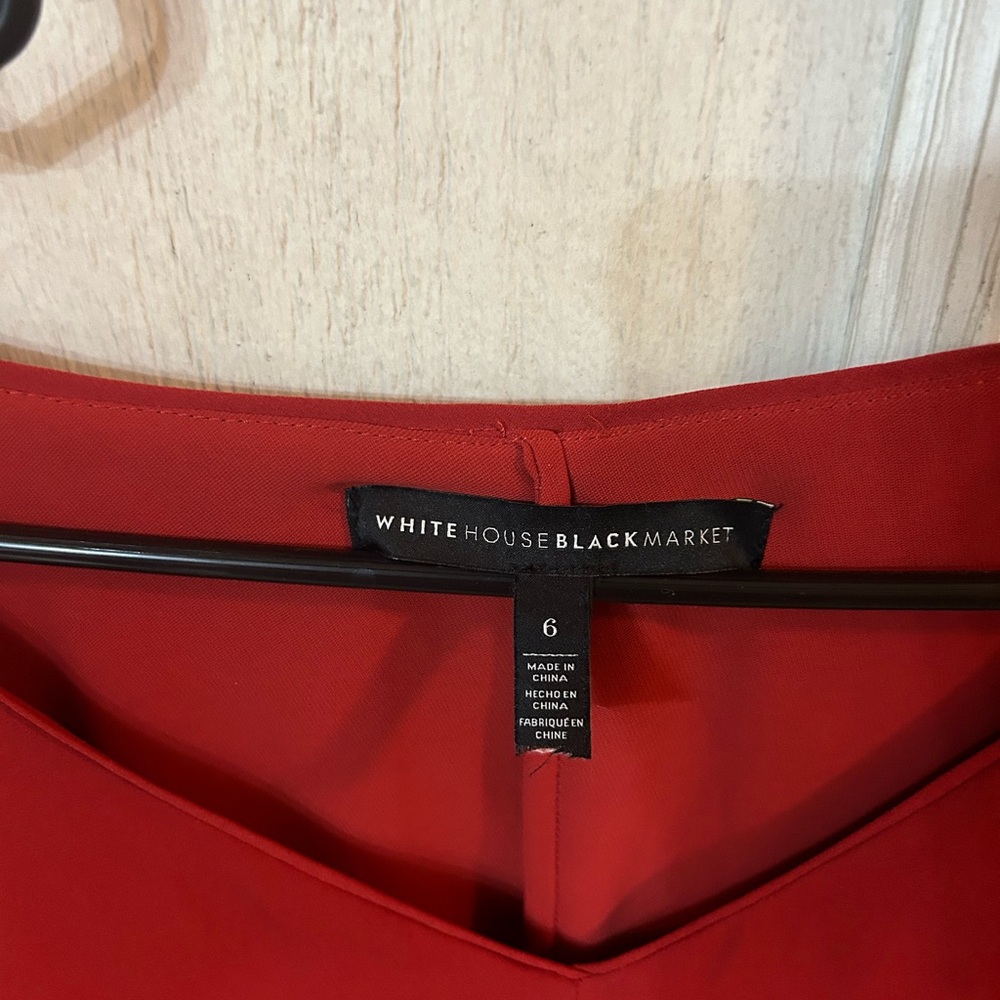 White House Black Market Red Dress